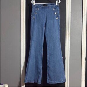 Wet Seal Y2K Side Zip Sailor Jeans Size: L Inseam: 33”